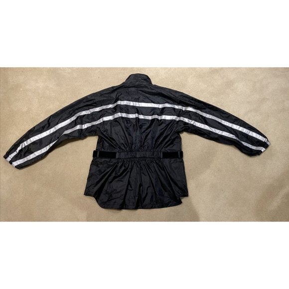Womens XXS XS BIKEROAD Motorcycle Two Piece Rain Suit Polyester Black Jumpsuit - Picture 15 of 16